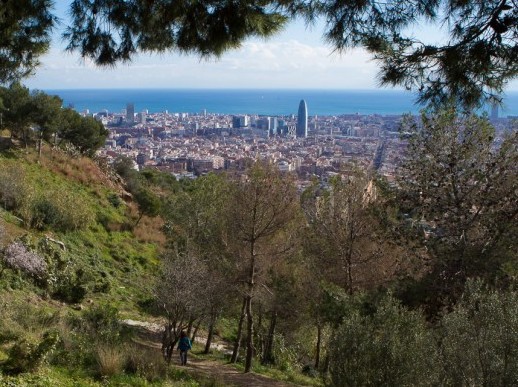rutas verdes parques barcelona